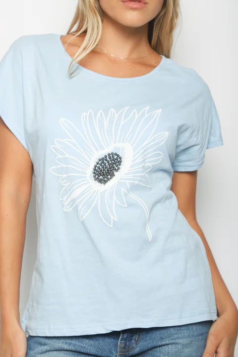 Blusa SUASI Lino c/ Piedras GU70104