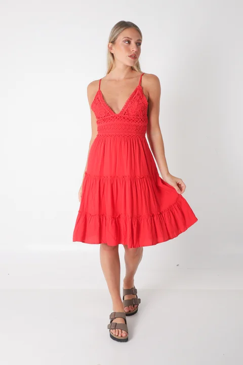 Vestido Jazz Guipiure con Lazo Colours GUK141