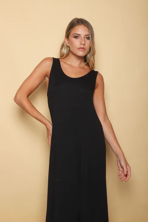 Vestido CANES de Viscosa Liso