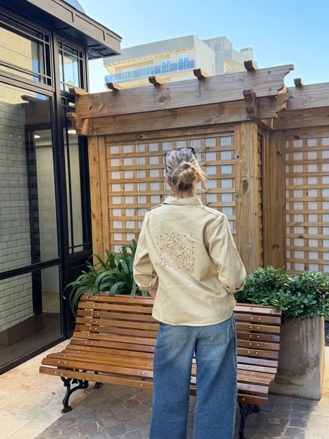  Camisa WANSEL Gabardina Bordada GU70284