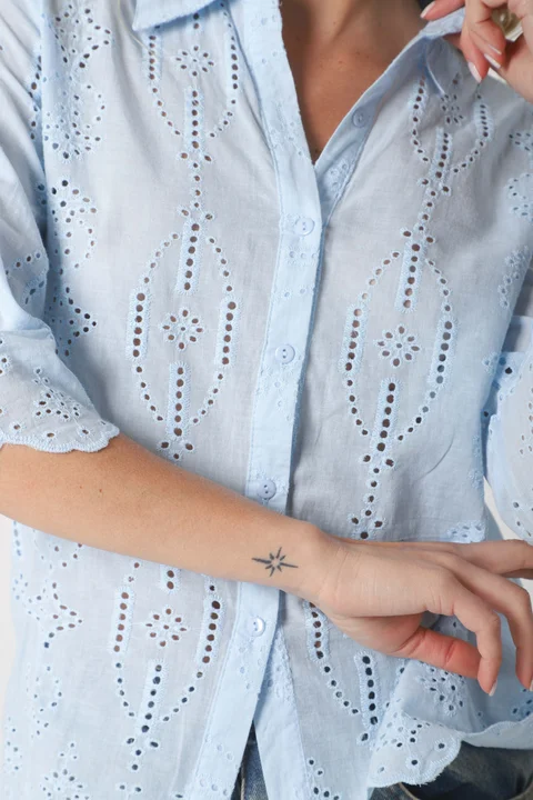 Camisa CARNAVAL Broderie Manga 3/4 GUK4009