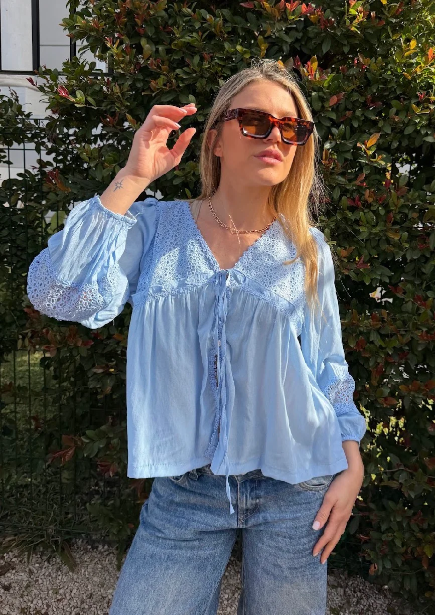 Blusa ROCKET Con Broderie  GU70123