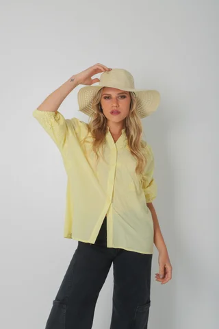 Blusa MAURA Broderie Bordada c/ Puño y Manga 3/4 GU0335 - Vista 6