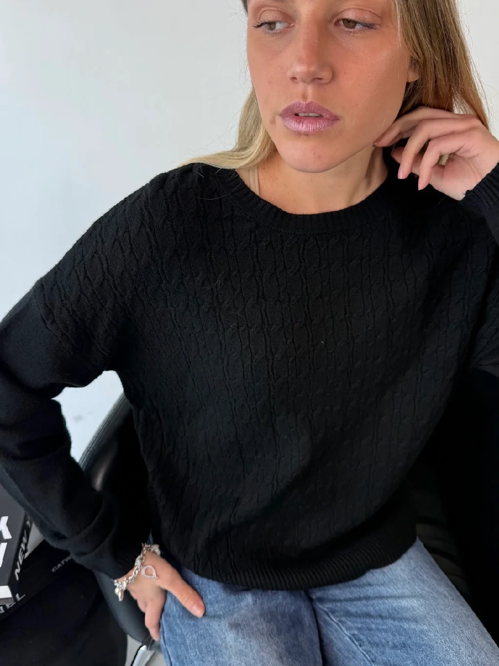 Maxi Sweater MADELEINE Bremer Trenzado GUL819