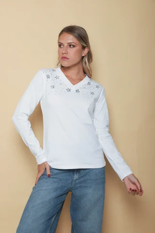 Remera Marilu Escote V GUK70055 - Vista 4
