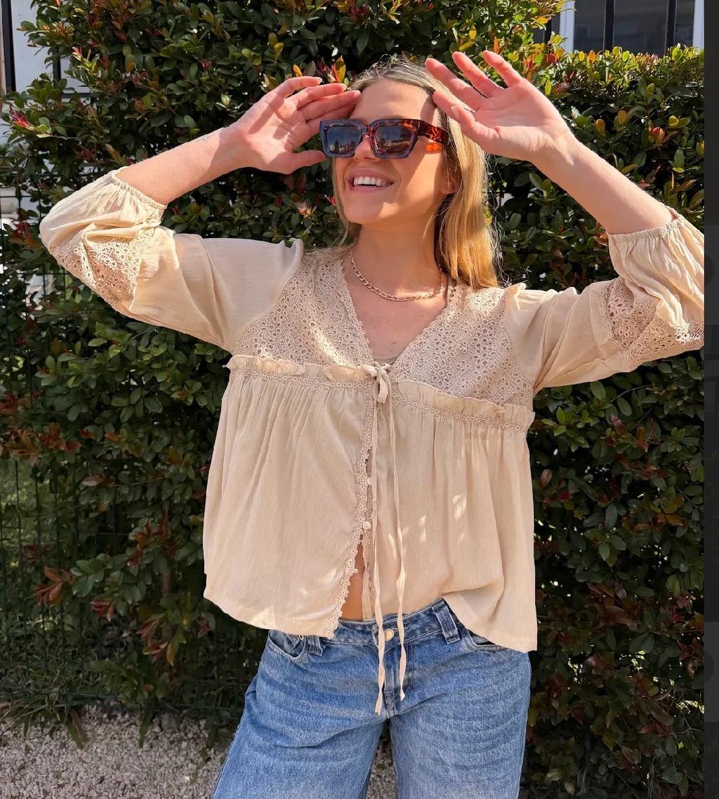 Blusa ROCKET Con Broderie  GU70123