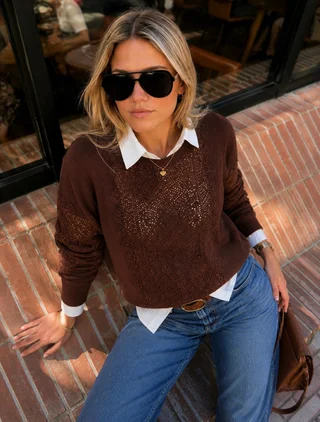 Sweater SASHA Bremer Bordado y Calado GUL655 - Vista 4
