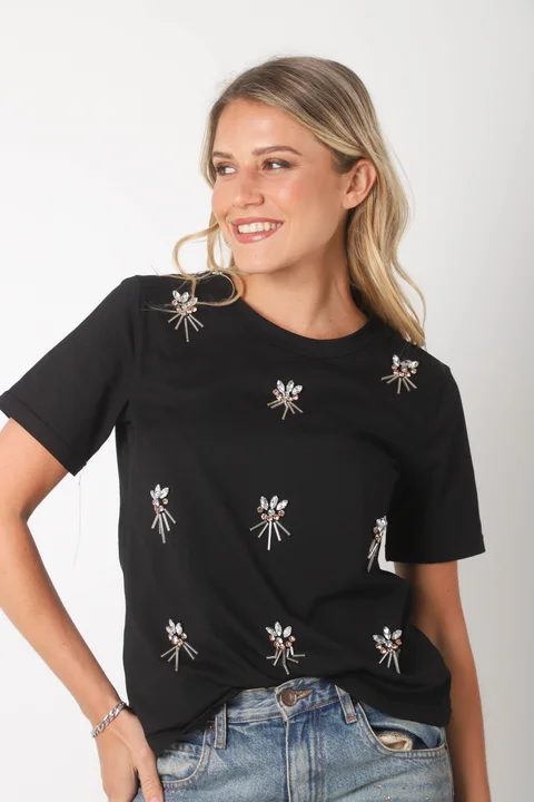 Remera KIARA c/ Piedras y Canutillos GU70124
