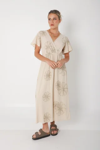 Vestido MISUKA de Lino Bordado GU250115 - Vista 2