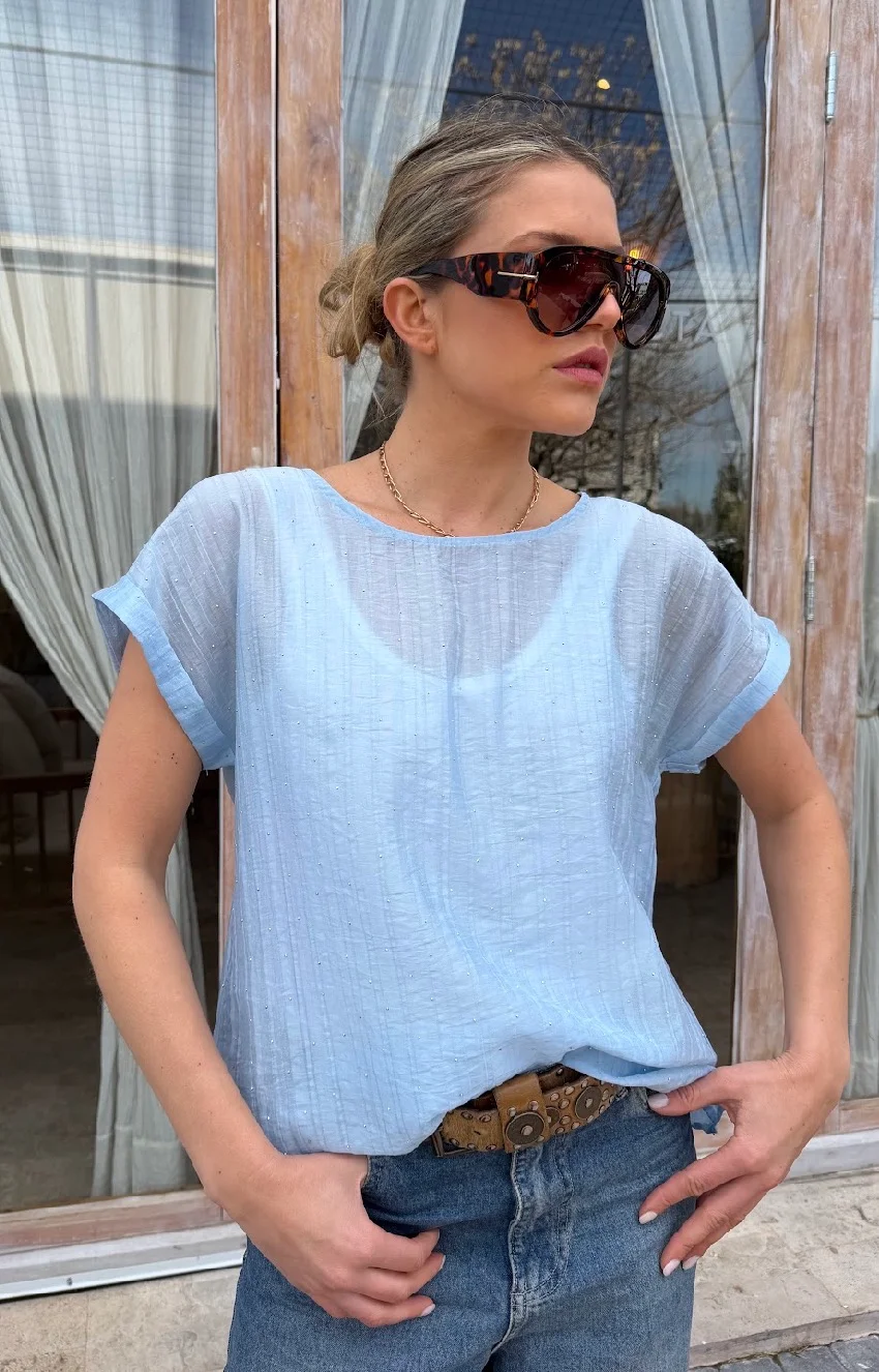 Remera ALICE Premium Bambula con Strass GU6222