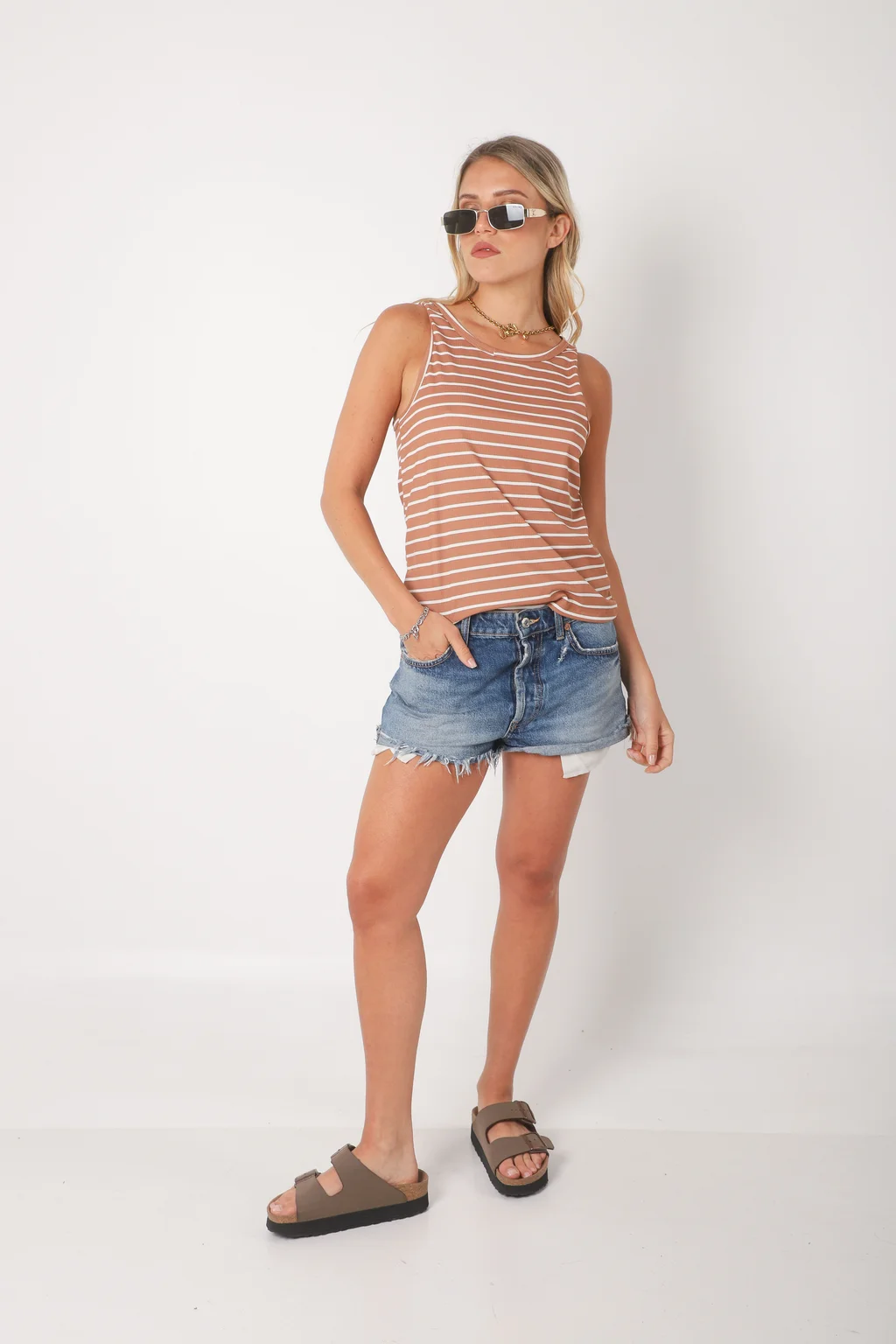 Musculosa RAVE MORLEY RAYADA