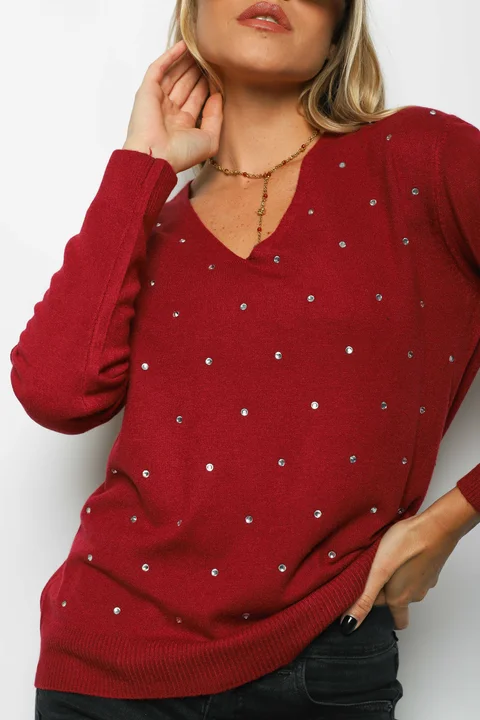 Sweater SENA Bremer c/ Strass GU615