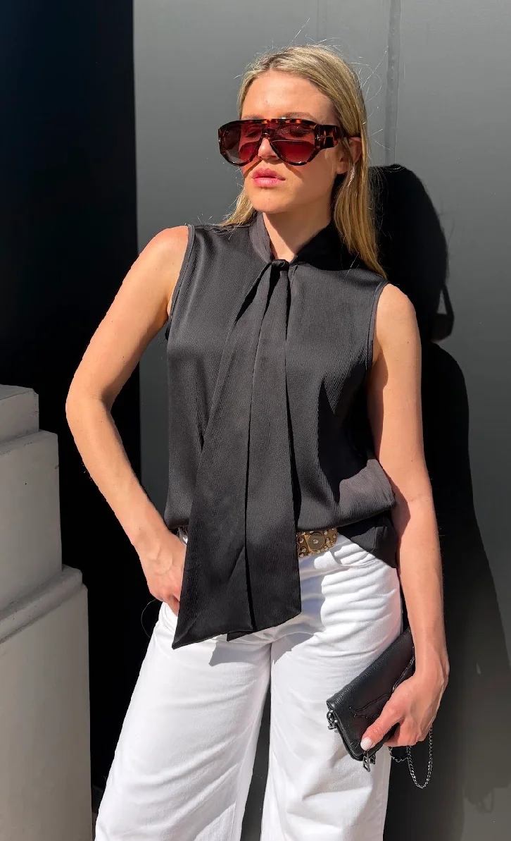 Musculosa Premium Bambula con Lazo GU6220