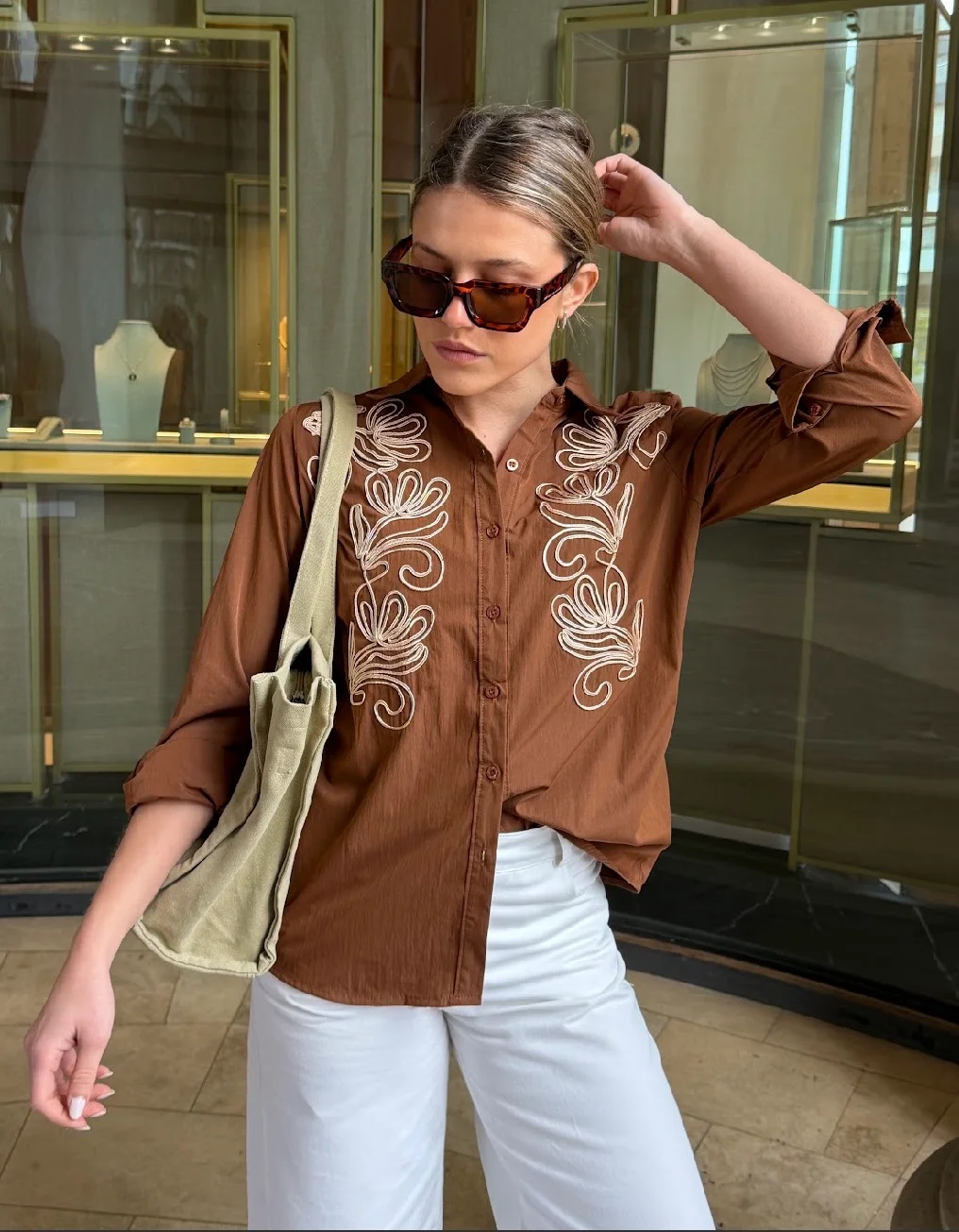 Camisa MOUSS Bordada GUK70266