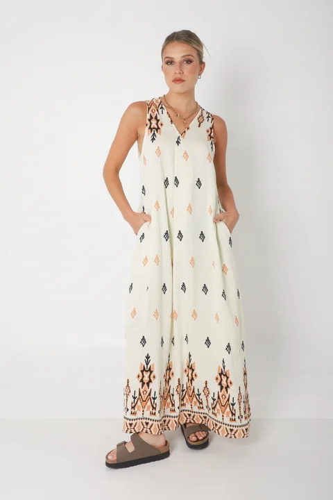 Vestido Mandarin PRETTY c/ Bolsillos GU252