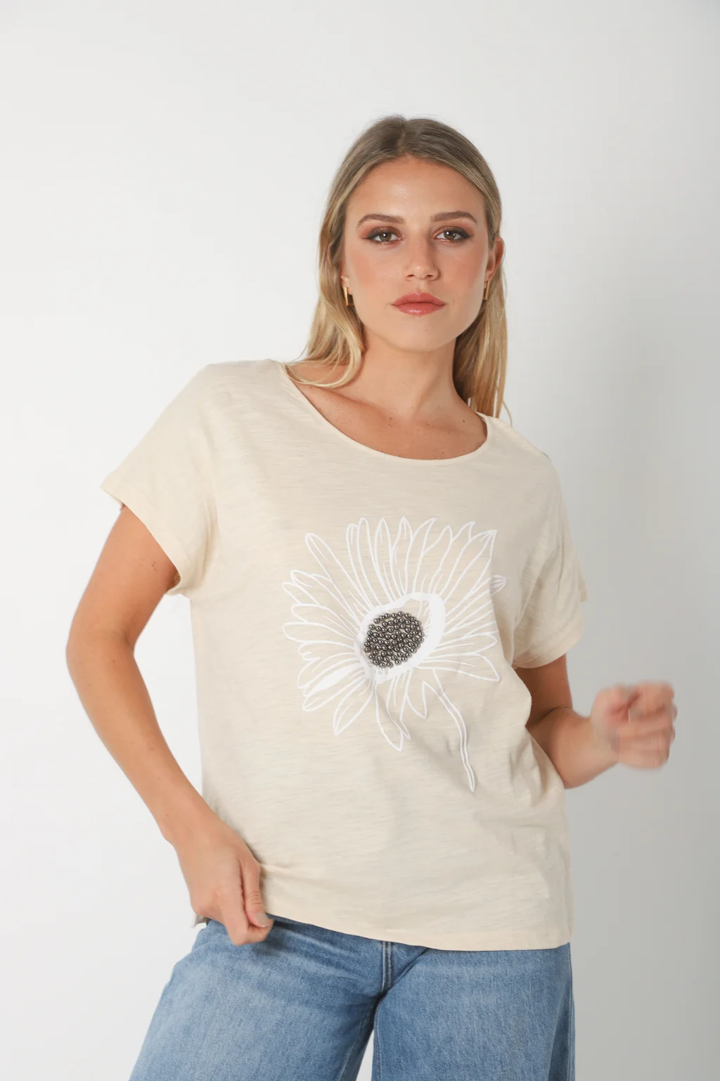 Blusa Suasi Lino c/ Piedras GU70104
