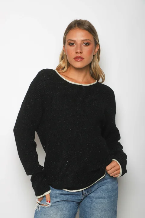 Sweater EDIMBURG Guarda Combinada y Lentejuelas GU67603