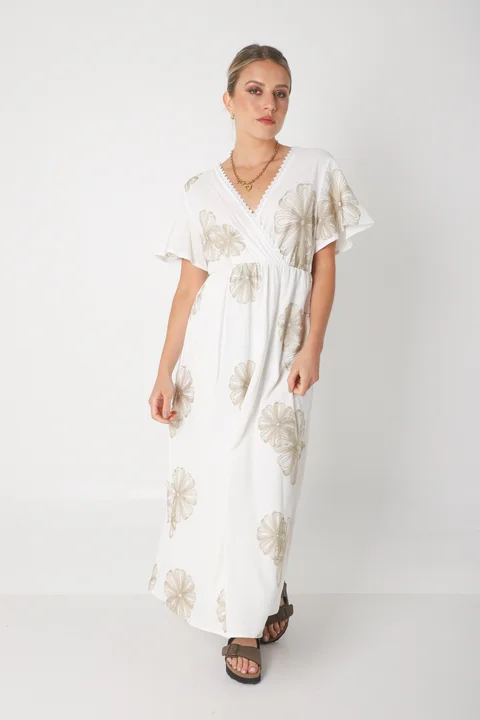 Vestido MISUKA de Lino Bordado GU250115