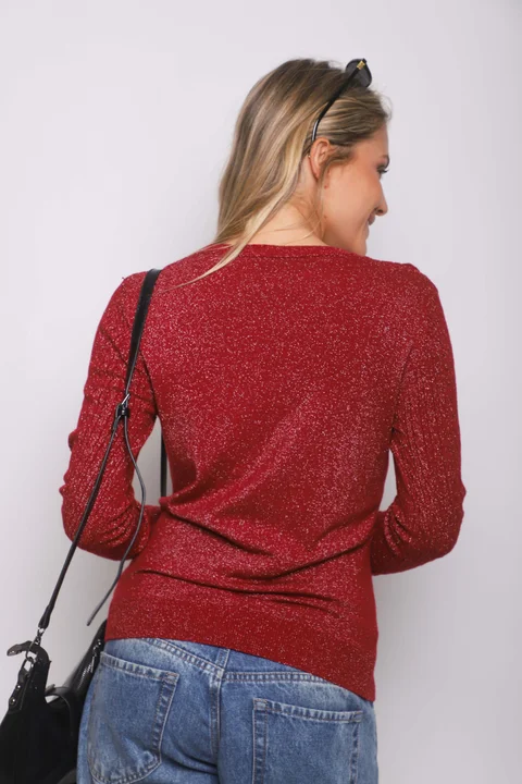 Sweater KALU Trenzado Lurex GUL656