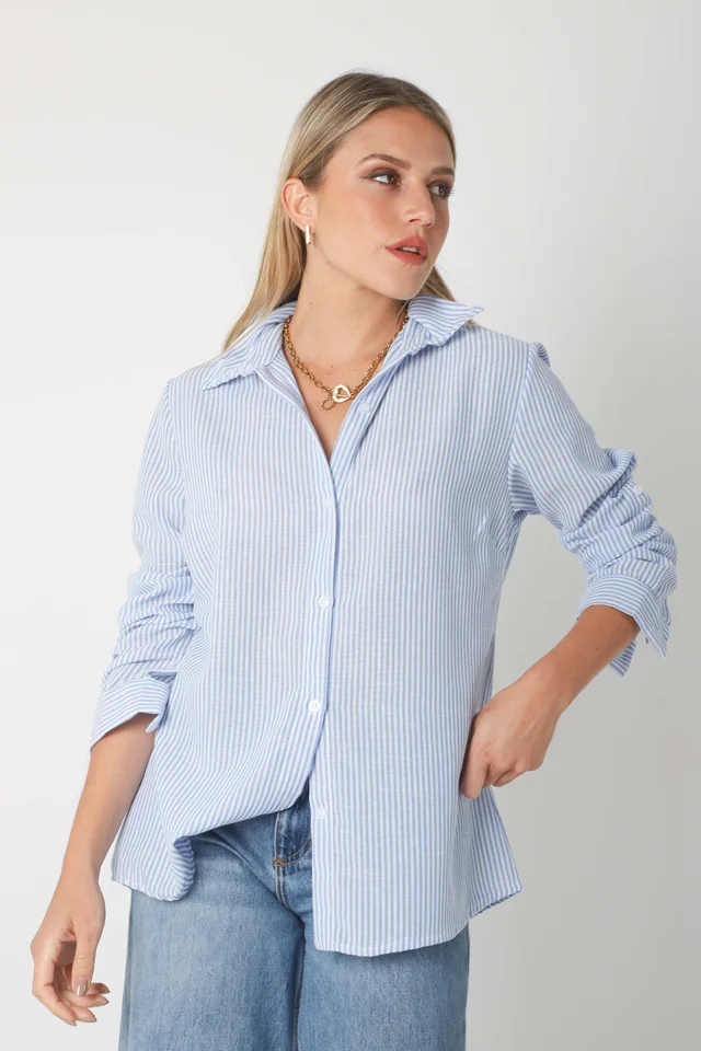 Camisa  BABILON LINO RAYADA