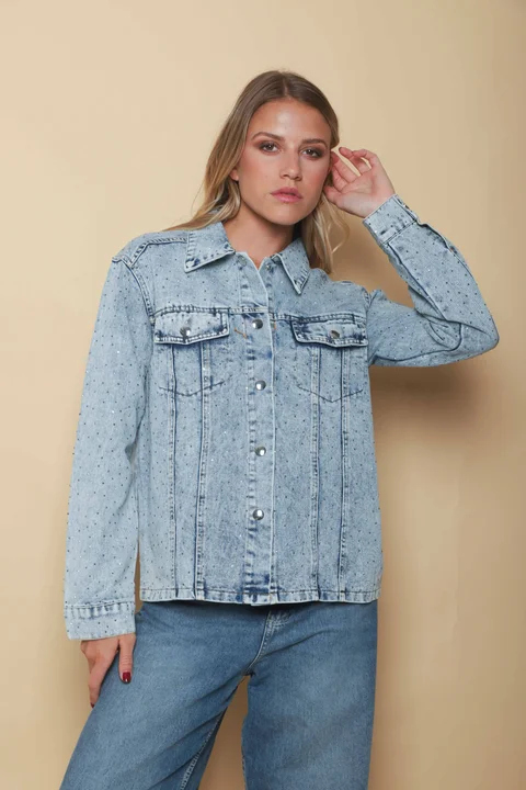 Campera VASEL JEAN con STRASS GU70021
