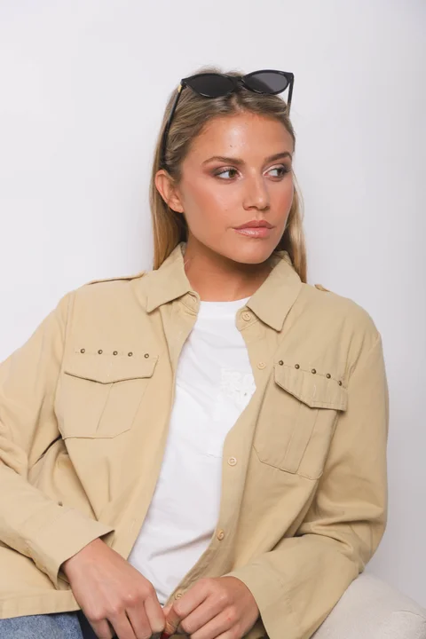  Camisa WANSEL Gabardina Bordada GU70284