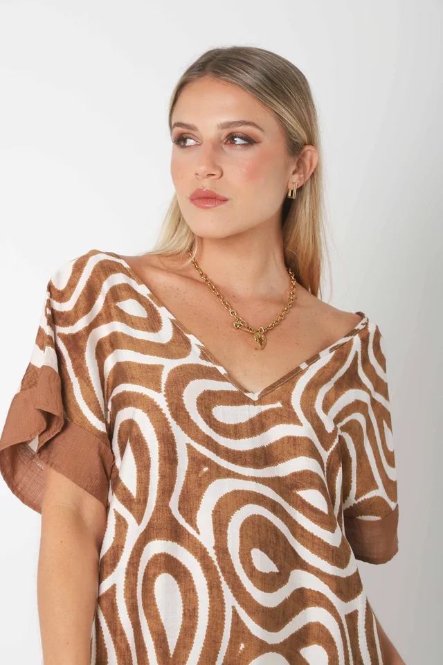 Vestido DOMINIQUE MAREAS LINO GUK70143-1