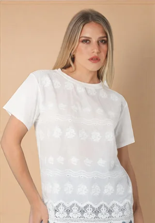 Remera SASHI Bordada GU5162 - Vista 1