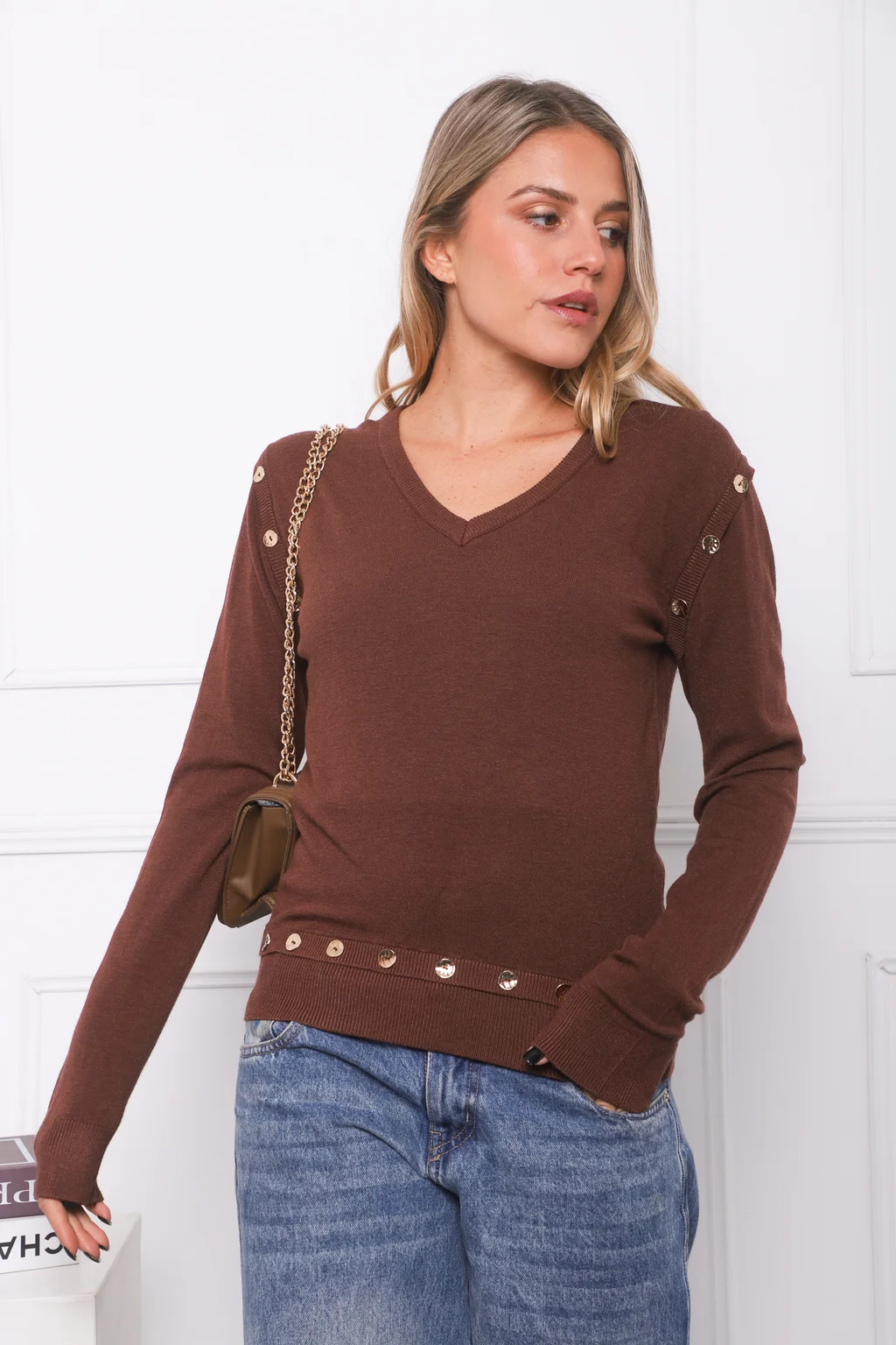 Sweater BURI Bremer Con Botones GU825