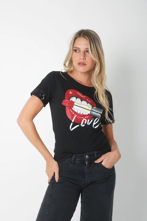 Remera LOVE LABIAL GU15812