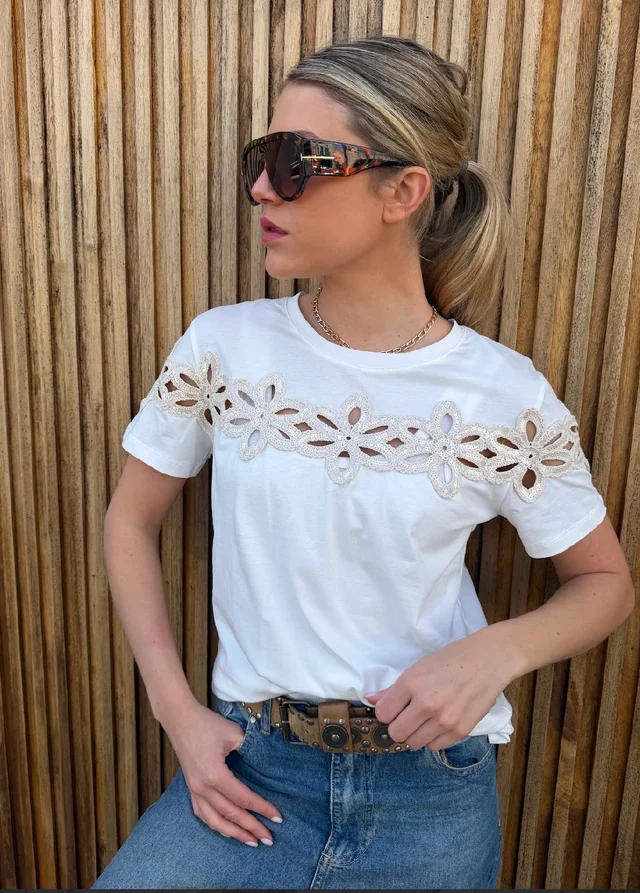 Remera AMARA con Crochet GU6264