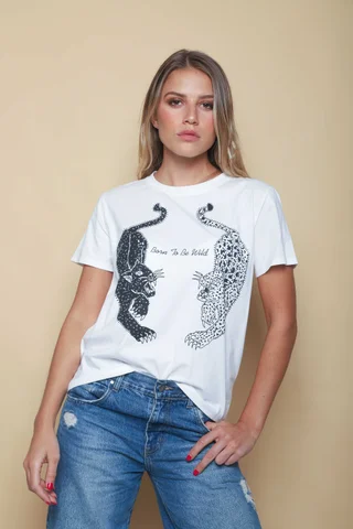 Remera BORN TO BE WILD c/ Piedras GU5190 - Vista 1