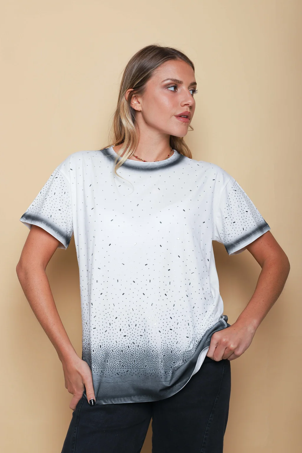Remeron WEISS BATIK con Strass GU919311