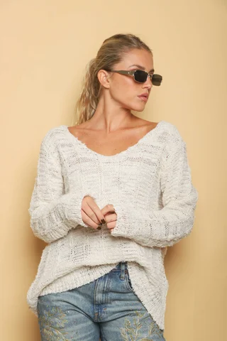 Sweater LAMBI Escote V GU843 - Vista 3