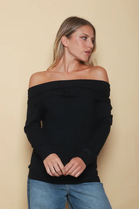 Sweater KITY Bremer Cuello Bote c/ Tira GU665