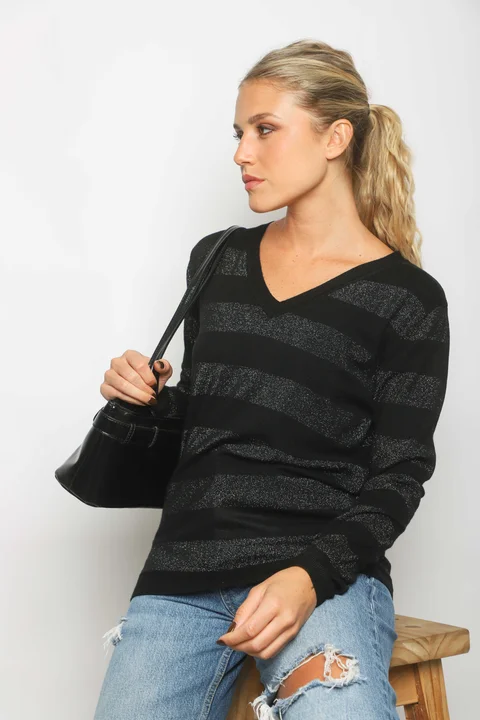 Sweater REGINA Bremer Lurex GUL629