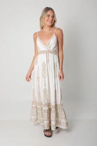 Vestido CARMIN c/bordado GUK70141 - Vista 3