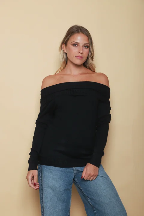 Sweater KITY Bremer Cuello Bote c/ Tira GU665