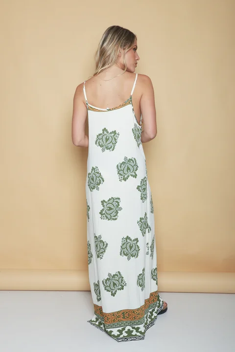 Vestido FIRENZE Lino estampado GUK70142-4