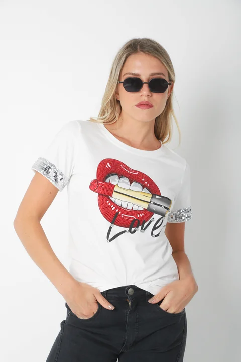 Remera LOVE LABIAL GU15812