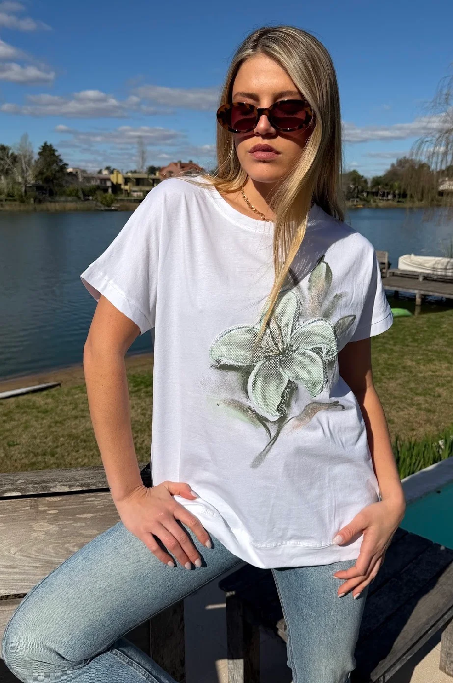 Remera GREEN BAMBOO Bordado GU10714