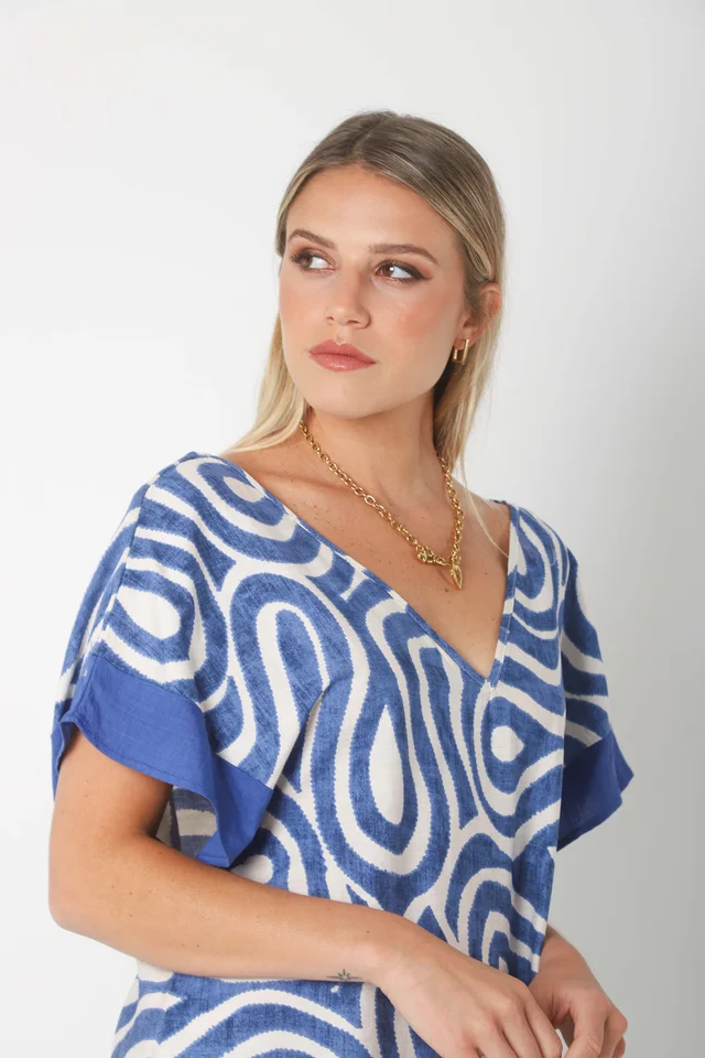 Vestido DOMINIQUE MAREAS LINO GUK70143-1