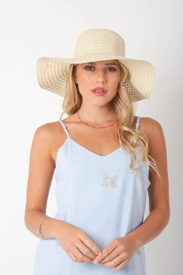 Vestido VOILA Lino bordado GUK70142-2