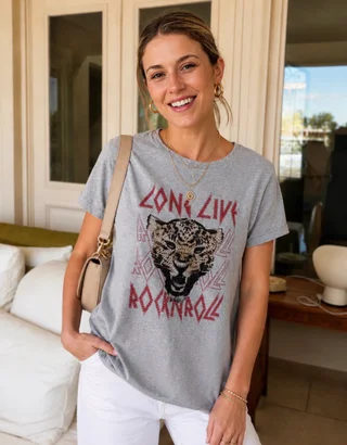Remera Long Live Rock GU5109 - Vista 6