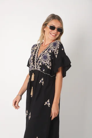 Vestido ZARAGOZA Bordado GU0533 - Vista 4