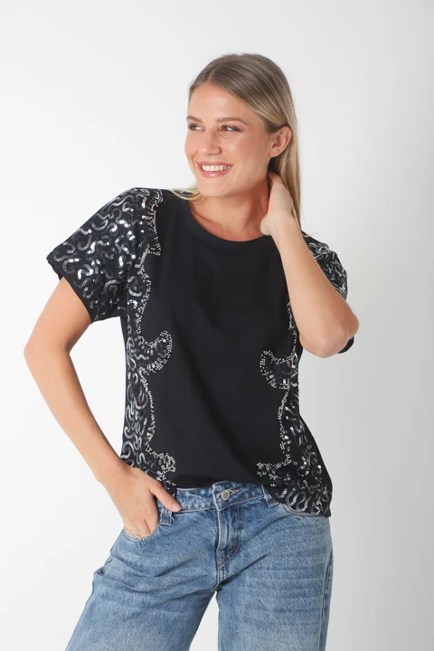 Remera KALSEN C/Lentejuelas GUK70136