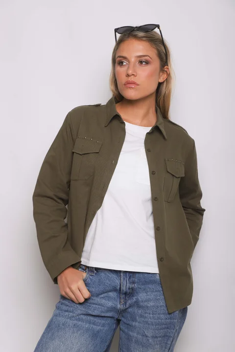  Camisa WANSEL Gabardina Bordada GU70284