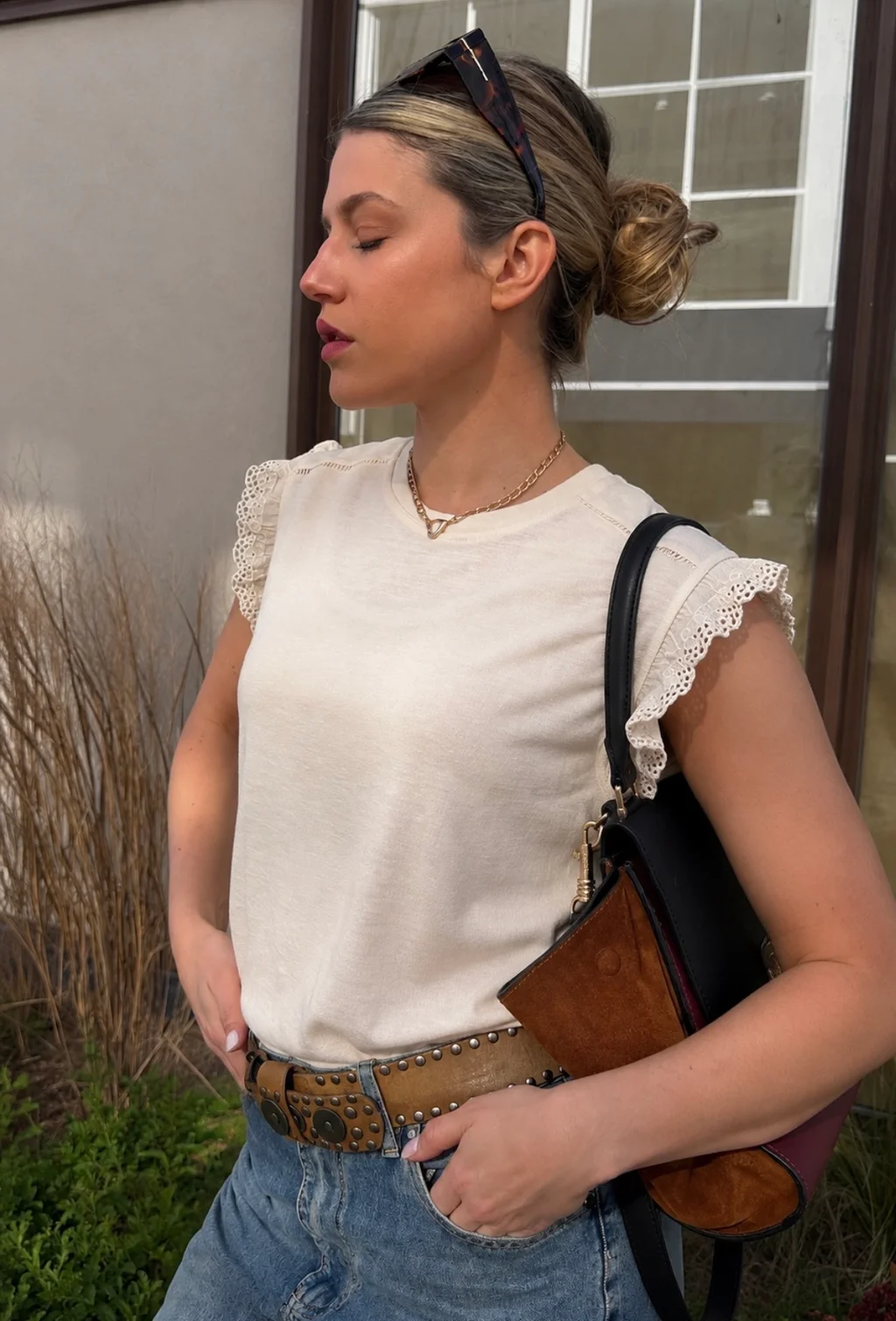 Remera RITA Hilo con Volado GU6267