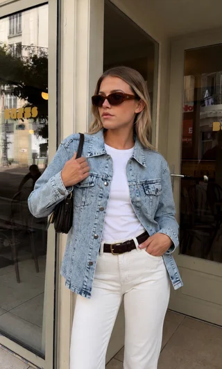 Campera VASEL JEAN con STRASS GU70021 - Vista 4