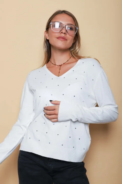 Sweater SENA Bremer c/ Strass GU615